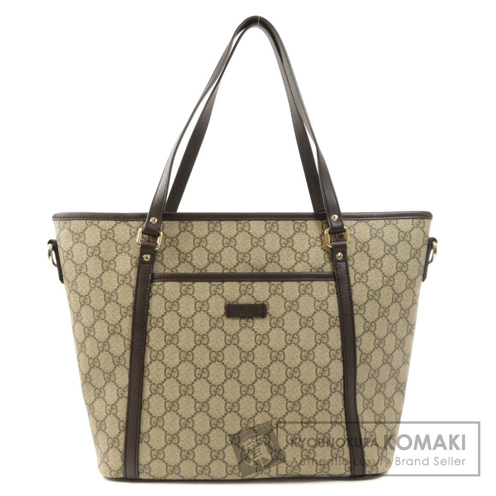 Gucci GG Supreme Monogram Joy Tote Brown